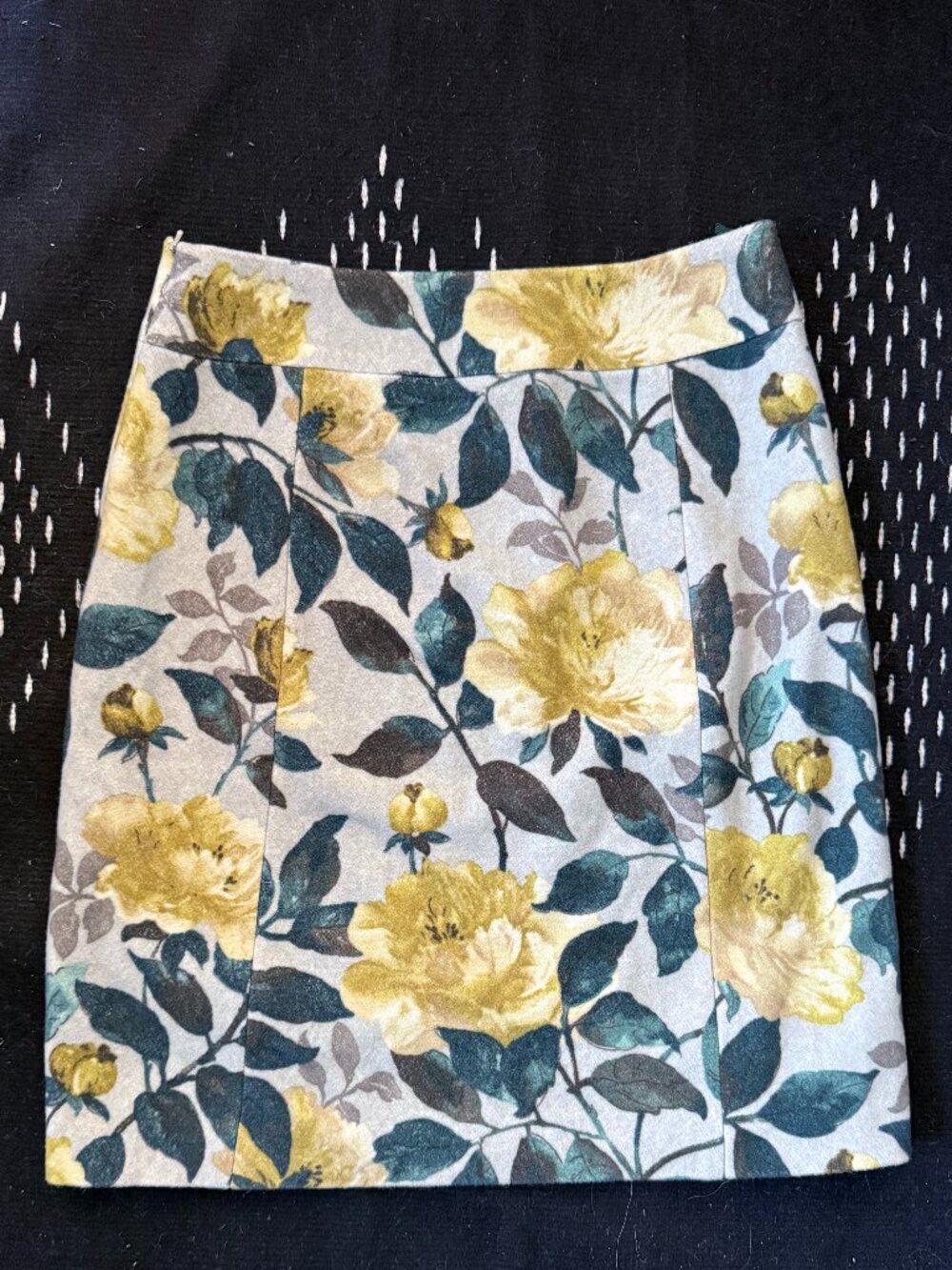 Weekend Max Mara Floral Wool Mini Skirt